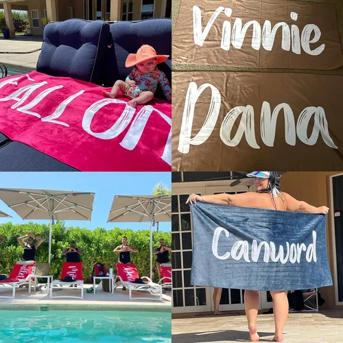 Miniatura 5 de Reeonice - Toallas de playa personalizadas con nombres, color arcoíris, teñido anudado, toalla de playa personalizada con nombre, toalla de baño