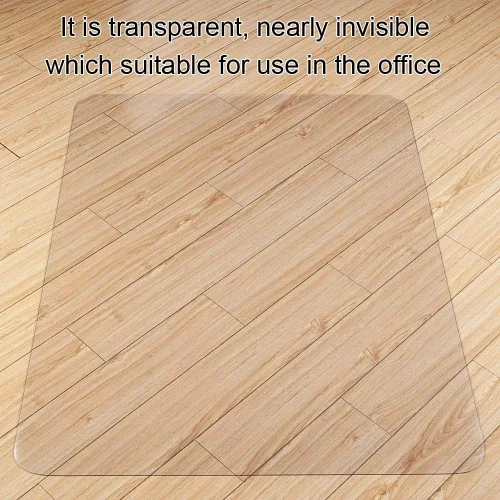 Miniatura 5 de Vicwe Alfombrilla para Silla de Oficina para Suelo de Madera Dura, 2 PCS, 30 x 48 pulgadas Completamente Transparente Protector de Alfombrilla