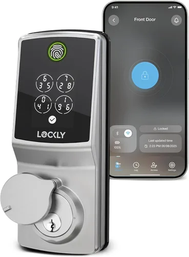 Miniatura 10 de Lockly Secure Pro (2025 Última Versión), Cerradura Inteligente con Wi-Fi Integrado, Nueva Generación de Cerradura de Puerta con Huella Dactilar