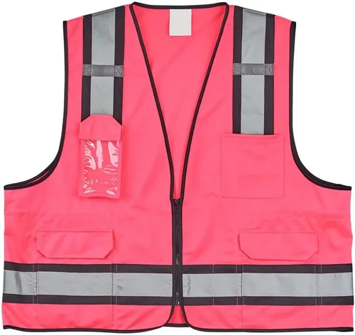 Miniatura 5 de J. J. Keller & Associates, Inc. Chaleco de seguridad de alta visibilidad, unisex, poliéster, SAFEGEAR Azul
