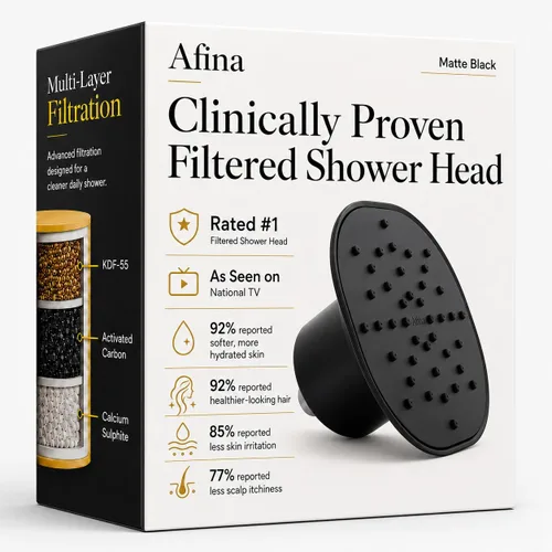 Miniatura 12 de Afina Cabezal de Ducha Filtrado - Cabezal de Ducha Suavizante con Filtro de Ducha KDF-55 para Agua Dura - Experiencia de Lluvia de Alta Presión