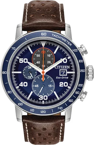 Miniatura 12 de Citizen Men's Eco-Drive Weekender Brycen Chronograph Watch in Stainless Steel