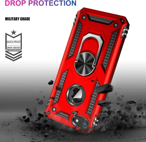 Miniatura 122 de Jeylly Funda para iPhone SE/Funda para iPhone 5S, Exterior de Plástico Duro que Absorbe Golpes + Interior de Silicona de Goma Defensor contra