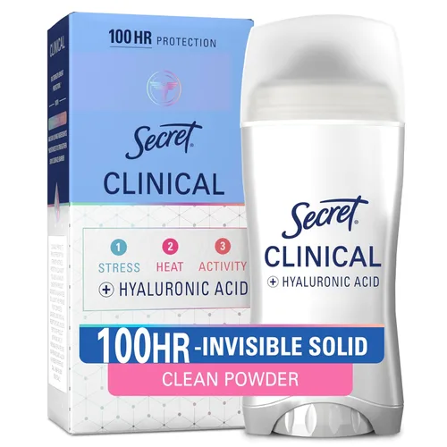 Secret Clinical Strength, barra antitranspirante/desodorante invisible para mujer