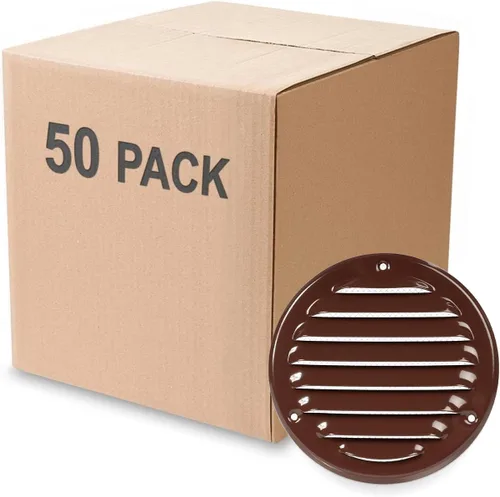 Miniatura 29 de Cubierta para salida de ventilación – Ventilación redonda de Soffit – Rejilla de ventilación – Cubierta de rejilla – Malla mosquitera integrada