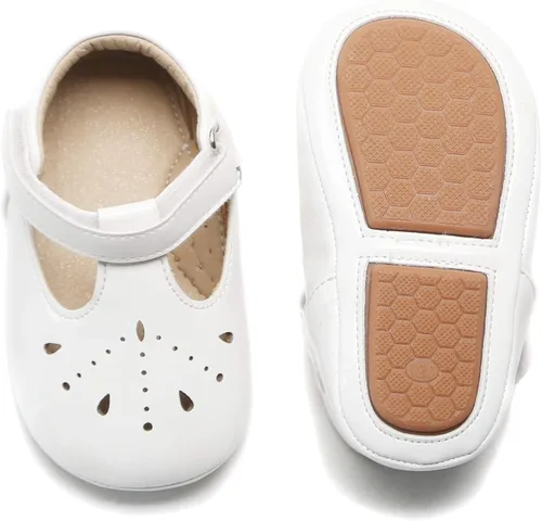 Miniatura 32 de Felix & Flora Zapatos de bebé de suela suave - Zapatos de bebé para caminar, mocasines, suela de goma, zapatos de cuna