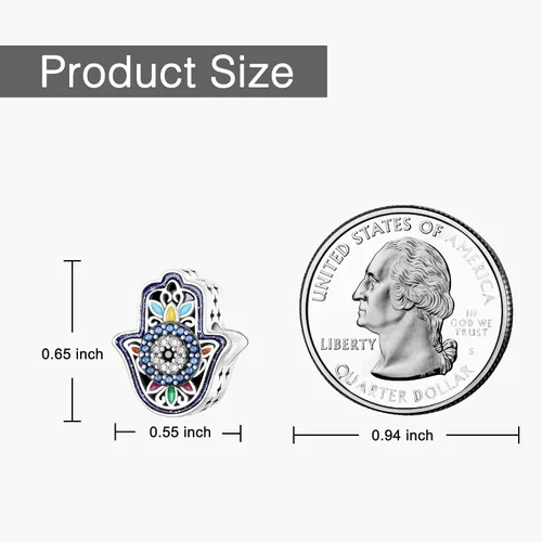 Miniatura 6 de Abalorios de plata de ley 925 para pulseras y collares, dijes de cuentas para mujer