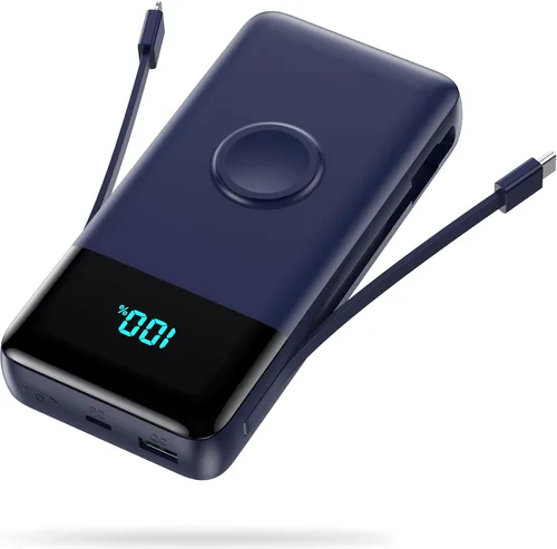 Miniatura 11 de Cargador portátil de 30,800 mAh PowerBank con 3 salidas, 25 W PD de carga rápida + QC 4.0 cargador de batería de carga rápida de teléfono, cargador