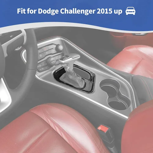 Miniatura 4 de RT-TCZ Para Challenger Panel de Cambio de Cambios de Fibra de Carbono Cubierta para Dodge Challenger 2015 up Fibra de Carbono Accesorios
