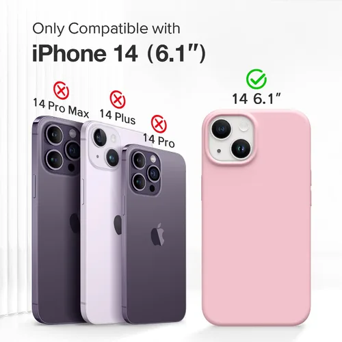 Miniatura 670 de GONEZ Funda de silicona para iPhone 15 Pro Max, compatible con Magsafe, protector de cámara + protector de pantalla, forro de microfibra suave