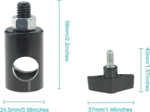 Miniatura 5 de Adaptador rápido de 3 piezas de conversión con tornillo de 3/8 pulgadas, soporte de montaje DSLR, adaptador de soporte de montaje multifuncional