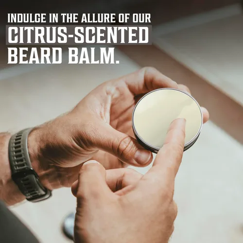 Miniatura 5 de Viking Revolution MEJOR OFERTA Bálsamo de barba con aceite de argán y manteca de mango - Estiliza, fortalece y suaviza barbas y bigotes - cera