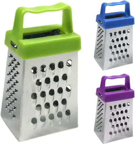 Miniatura 3 de Lucare Trituradora de verduras fácil de usar conveniente acero inoxidable resistente a la corrosión Rallador de queso seguro Gadgets de cocina azul