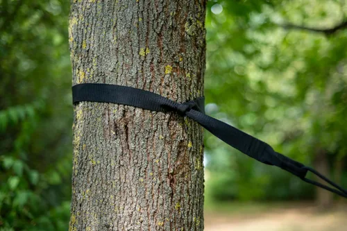 Miniatura 6 de LA SIESTA TreeMount Black - Juego de suspensión de árbol y poste para sillas de columpio tipo hamaca