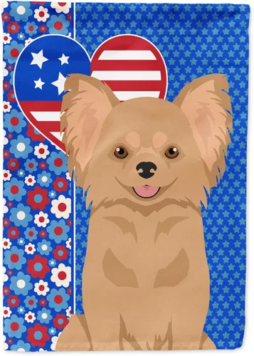 Miniatura 235 de Caroline's Treasures WDK5119GF - Bandera de jardín americana de Airedale Terrier de Estados Unidos, color negro y tostado, bandera decorativa