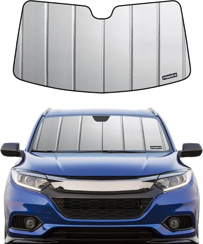 Miniatura 9 de Pigenius Parasol para parabrisas Honda HR-V 2016-2022, acabado plateado metálico