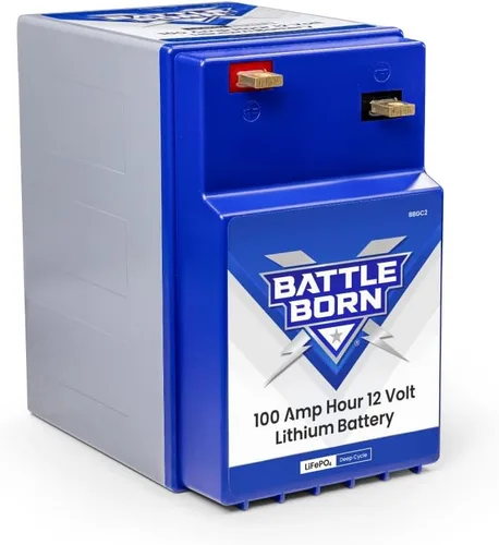 Batería de iones de litio GC2 de 100 Ah 12 V (LiFePO4) para RV, marina, solar y fuera de la red, BMS interno, protección de alta y baja temperatura.