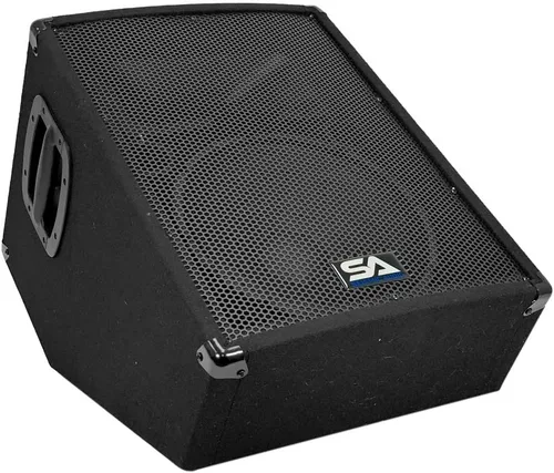 Miniatura 2 de Seismic Audio - SA-12MT-PW-Pair - Monitor de piso y escenario de 2 vías de 2 vías estilo cuña con bocina de titanio - 300 vatios RMS