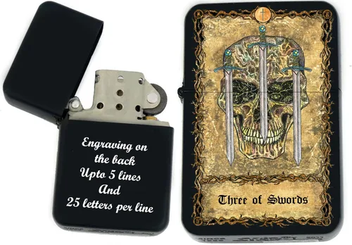 Miniatura 17 de Tarjeta de tarot personalizada, mazo de tarot de huesos eternos mayores, tarjetas coloridas, regalos coleccionables únicos, encendedores a prueba