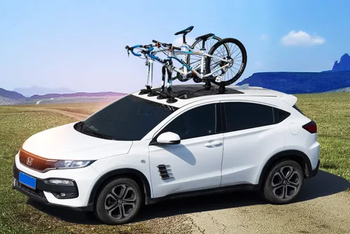 Miniatura 2 de ROCKBROS Sucker - Soporte para bicicleta para techo de coche, ventosa, soporte de bicicleta de liberación rápida de aleación de aluminio para 1, 2