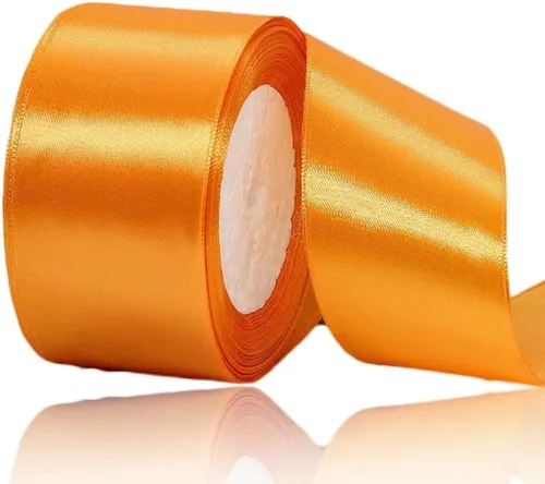 Miniatura 77 de Cinta beige de 1-1/2 pulgadas x 25 yardas, cinta de satén marfil de tela de color sólido para manualidades, coronas, fiesta de boda, Navidad, lazos