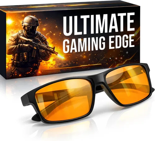 Miniatura 19 de Titan - Lentes de juego anti luz azul para hombre, protección UV400, bloqueo de luz azul para computadora, fatiga ocular Negro