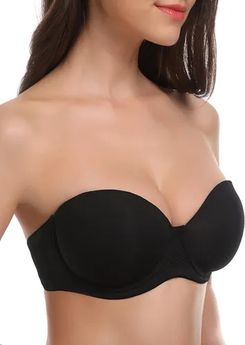 Miniatura 3 de Wingslove Sujetador de figura completa sin tirantes para mujer, con varillas, contorno multisentido, talla grande, alfombra roja