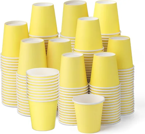 Miniatura 20 de Paquete de 50 vasos de papel blancos de 3 onzas, vasos desechables para el baño, vaso pequeño para enjuague bucal, vaso para aperitivos para agua