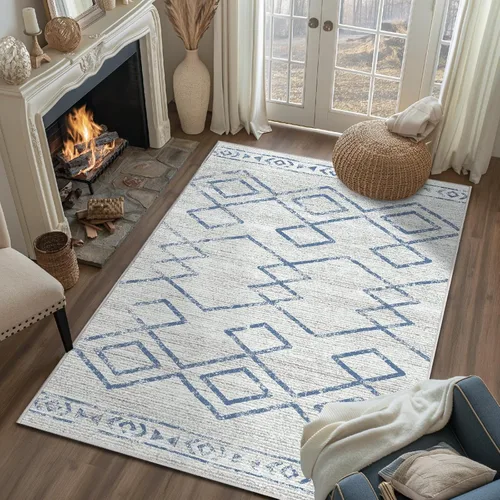 Miniatura 99 de jinchan Alfombra marroquí de pasillo 2x10 para pasillo - Alfombra de pasillo para cocina bohemia lavable a máquina, alfombra moderna suave, Boho