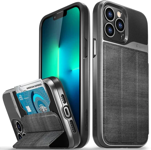 Miniatura 13 de VENA vCommute - Funda tipo cartera compatible con Apple iPhone 12 Pro Max (6.7 pulgadas) (protección contra caídas de grado militar), funda de cuero