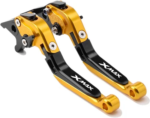 Miniatura 29 de Palancas de freno de embrague de motocicleta plegables extensibles para Yamaha Xmax X-MAX 125 250 300 400 mango de frenos ajustable (color : 1)