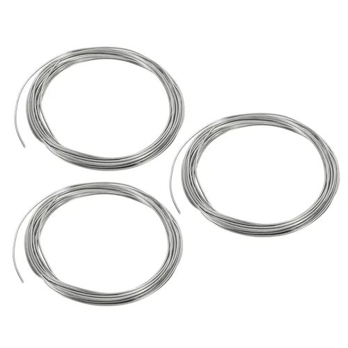 Miniatura 13 de Patikil 99.99% alambre de zinc de alta pureza, 2 rollos, calibre 17, alambre suave para cuentas de 0.059 in para experimentos de laboratorio