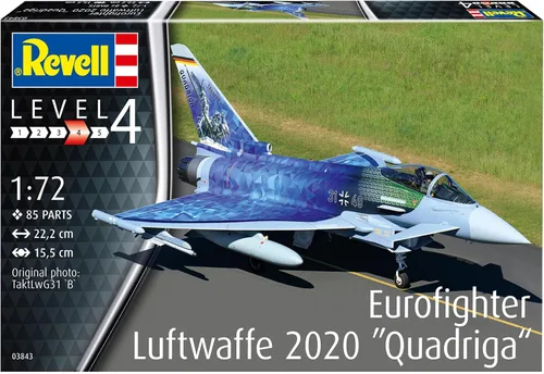 Miniatura 2 de Revell 03843 Eurofighter Luftwaffe 2020 Quadriga 1:72 Kit de modelo a escala 1:72