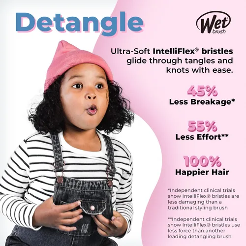 Miniatura 3 de Wet Brush Original Detangler cepillo para todo tipo de cabello, cerdas ultrasuaves IntelliFlex que se deslizan con facilidad por los nudos