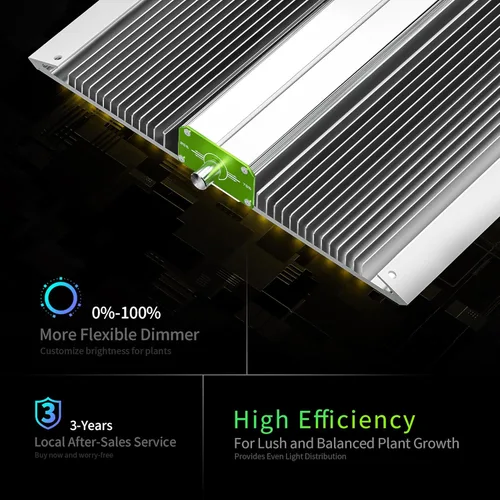 Miniatura 5 de BESTVA BP1000 Lámpara LED regulable, lámpara de plantas de espectro completo para inicio de semillas en interiores, plántulas, vegetales y plantas