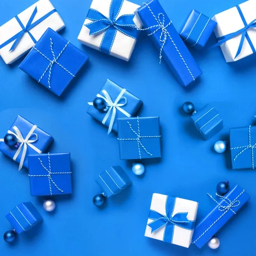 Miniatura 5 de NEBURORA 120 hojas de papel de seda azul, 14 x 20 pulgadas, papel de envoltura azul marino para bolsas de regalo, embalaje, relleno floral