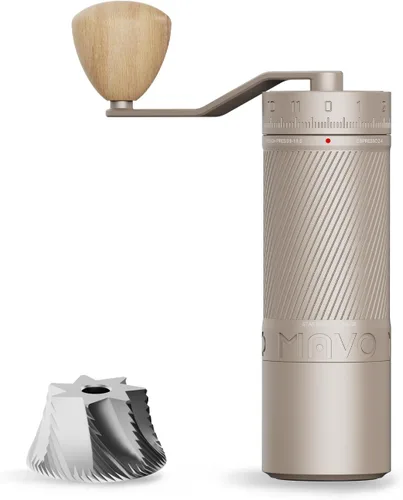Miniatura 9 de MAVO Molinillo de café manual, Phantox Pro molinillo de café rebaba, núcleo de molienda profesional de acero inoxidable de 45 mm, capacidad 30 g
