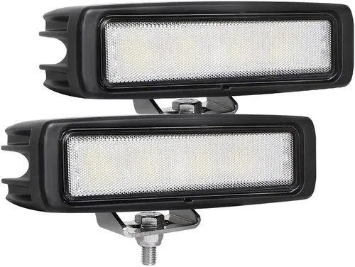 Miniatura 7 de barra de luz de 6 pulgadas de 72W, 5000 lms, luces antiniebla de reversa y respaldo para tractor, limpieza de nieve, camión, barco, SUV, ATV, 12/24V