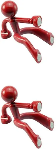 Miniatura 22 de Creative Wall Climbing Villain - Imanes para refrigerador, imán para colgar en la llave (negro, blanco, azul, naranja)