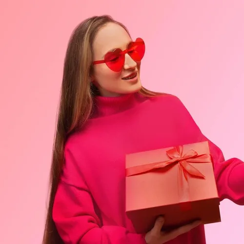 Miniatura 6 de RTBOFY Heart Sunglasses for Fashion Party Queen Style,Rimless Heart Shaped Sunglasses for Women Party Favor