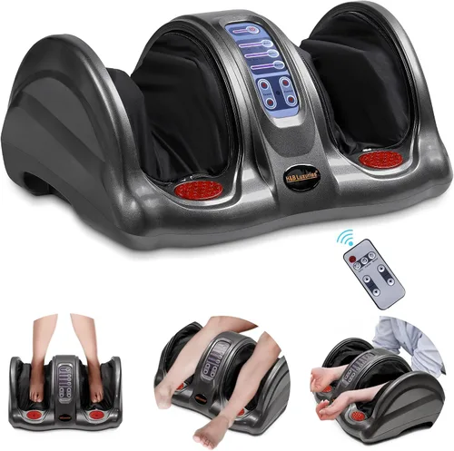 Miniatura 7 de H&B Luxuries Shiatsu - Máquina de masajeador de pies con control remoto, masajeadores de amasado y rodado para el hogar para pies, tobillo