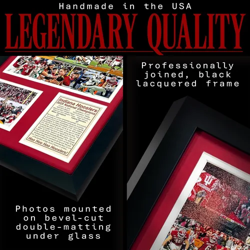 Miniatura 5 de Indiana Hoosiers Campeones Nacionales CFP 2025 Recuerdos coleccionables de fútbol Hoosier Imagen enmarcada y regalo de collage de fotos, arte