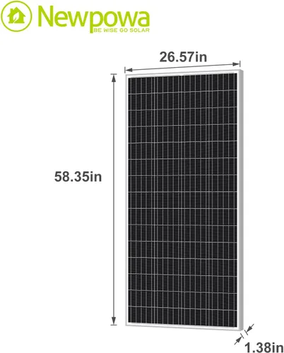 Miniatura 2 de Newpowa 175/200 W panel solar, Plateado