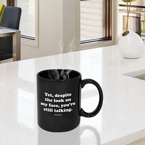 Miniatura 4 de Tazas Divertidas de Funny Guy Taza de café de cerámica - 11 oz - Taza de café divertida ideal para mujeres y hombres - Graciosa taza de café