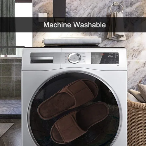 Miniatura 7 de Cómodas pantuflas de espuma viscoelástica para hombre, transpirables, microgamuza