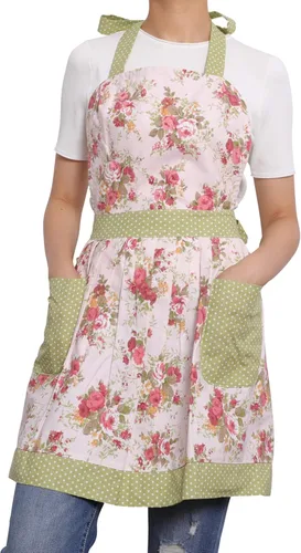 Miniatura 17 de Neoviva Delantales de Cocina para Mujer con Bolsillos, Delantales de Cocina para Mujer, Delantal Vintage para Hornear y Jardinería, Regalos
