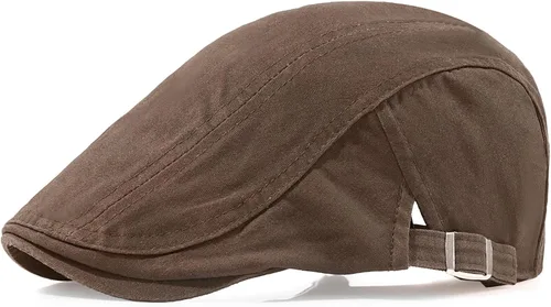 Miniatura 13 de Newsboy Sombreros para hombre, gorra plana de algodón, ajustable, transpirable, irlandés, hiedra, sombrero de caza