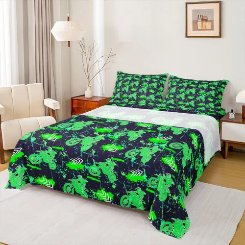 Miniatura 8 de Erosebridal Juego de sábanas y fundas de almohada para niños, diseño de camión de bomberos, color rojo, brillante, para maquinaria, camiones