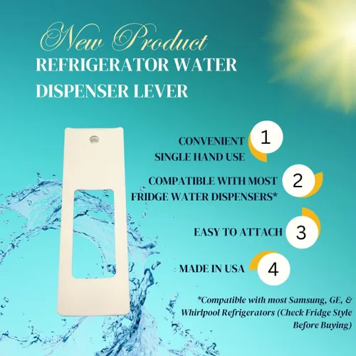 Miniatura 2 de Chatelet Palanca dispensadora de agua para dispensadores de agua interiores de refrigerador Palanca dispensadora de agua con una sola mano