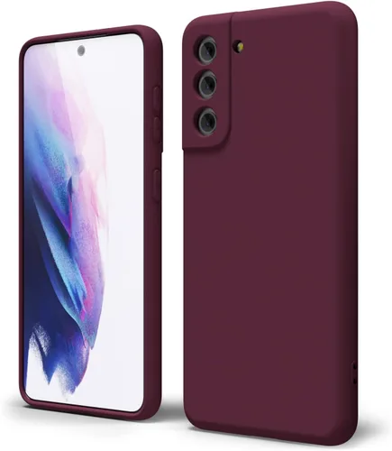 Miniatura 421 de oakxco Funda para teléfono Samsung Galaxy S21 Ultra con agarre de silicona líquida, bonita funda delgada y delgada de goma suave de TPU lisa